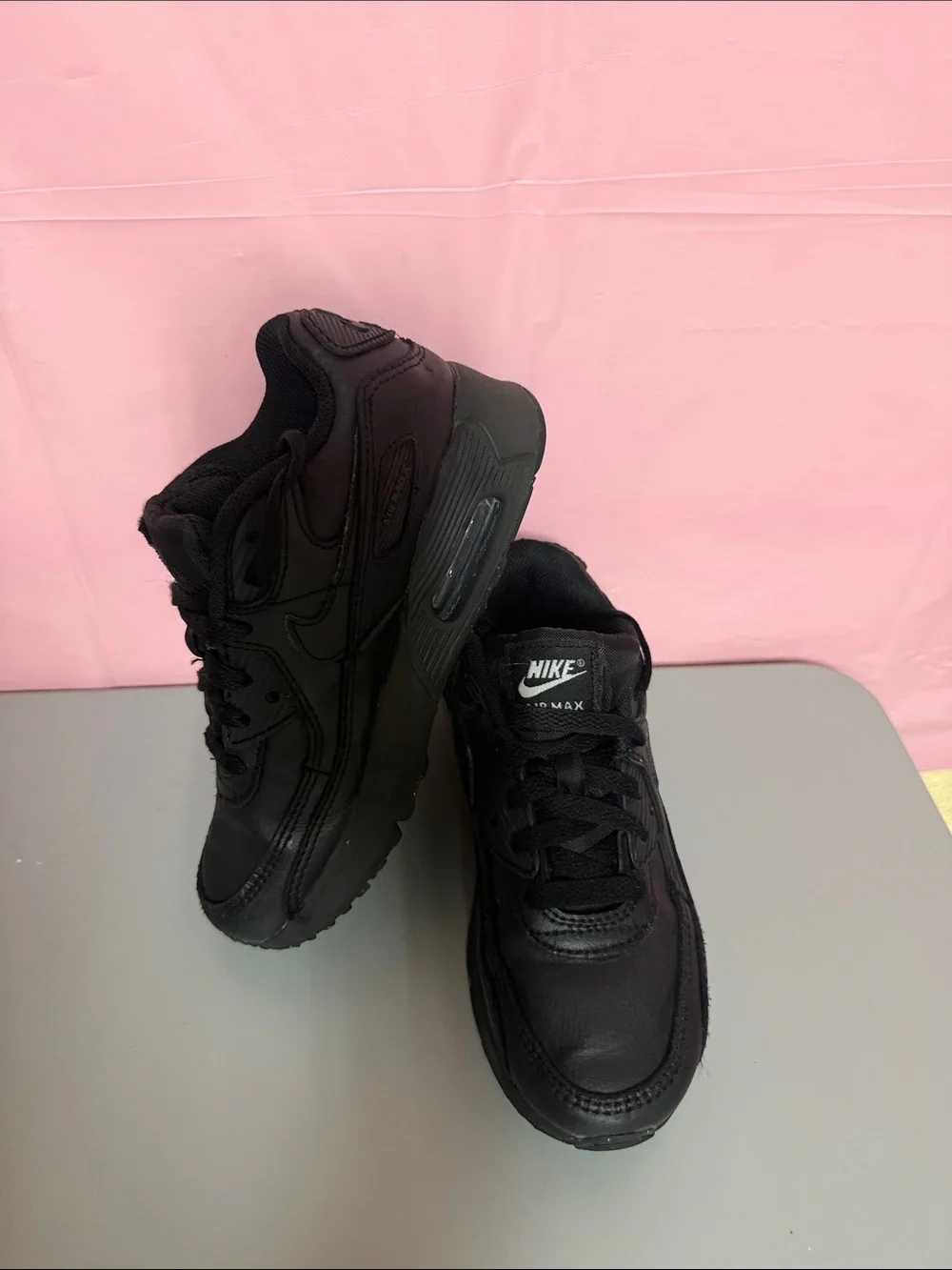 Nike Black Kids Air Max Lace-Up Sneakers